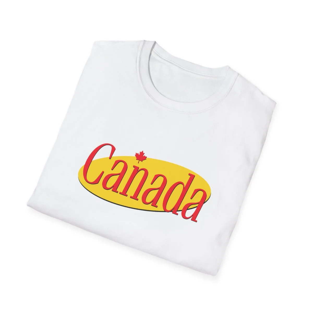 A shirt about nothing except canada folded