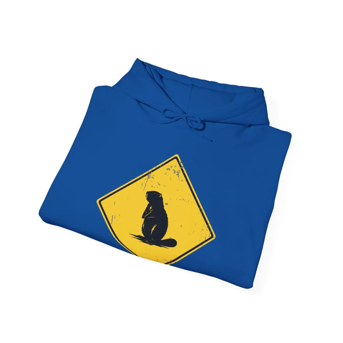 beaver crossing hoodie folded