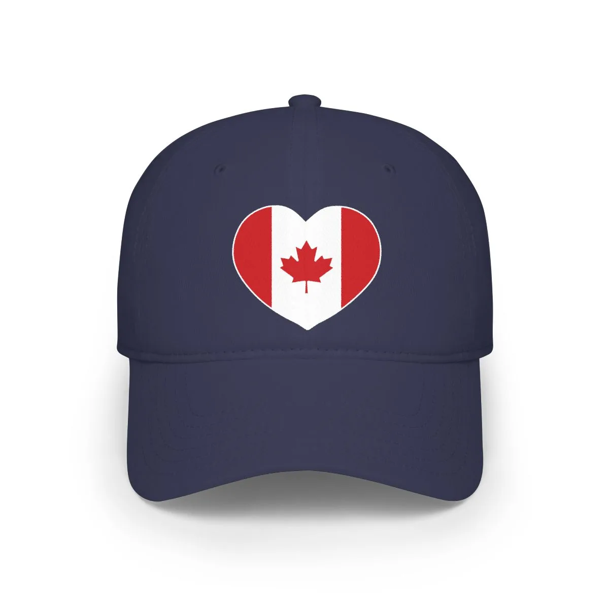 Canada Flag Heart Baseball Cap Front