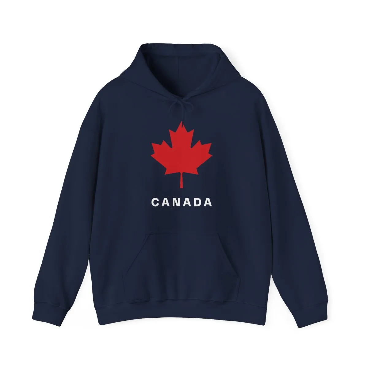 Hoodie with maple leaf and Canada text front