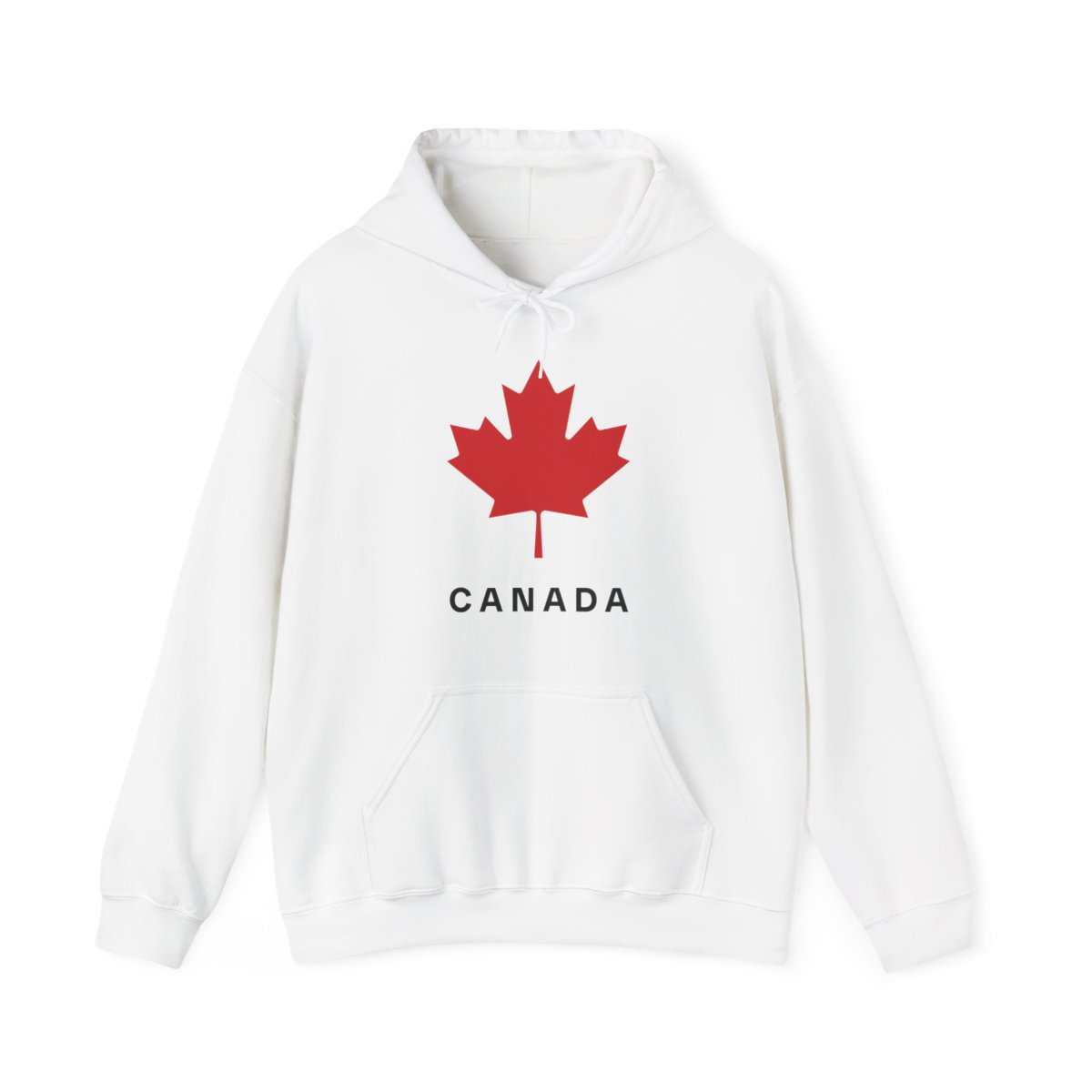 Hoodie with maple leaf and Canada text front