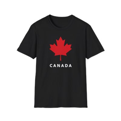 Canada maple leaf t shirt front