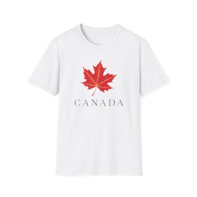 Elegant maple leaf t shirt front
