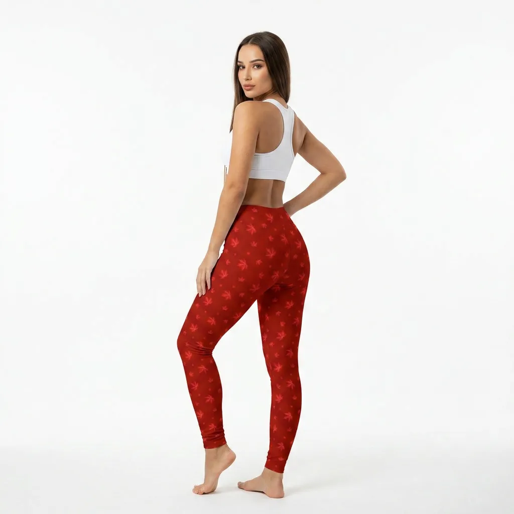 Model wearing Ember Maple Leggings 