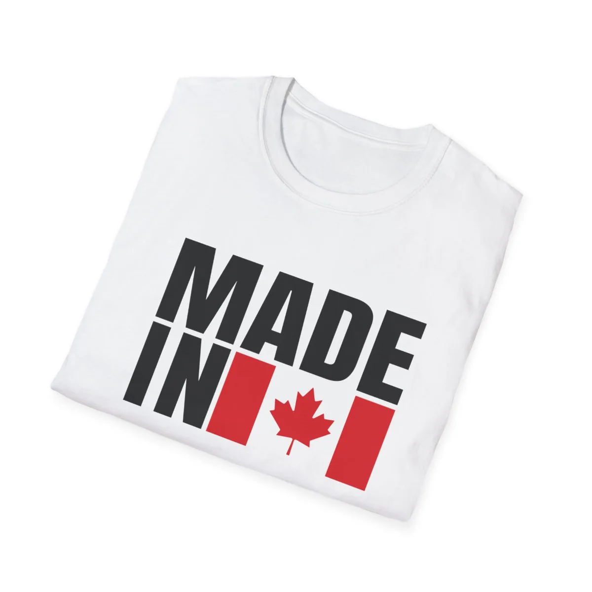 Made in canada t shirt folded