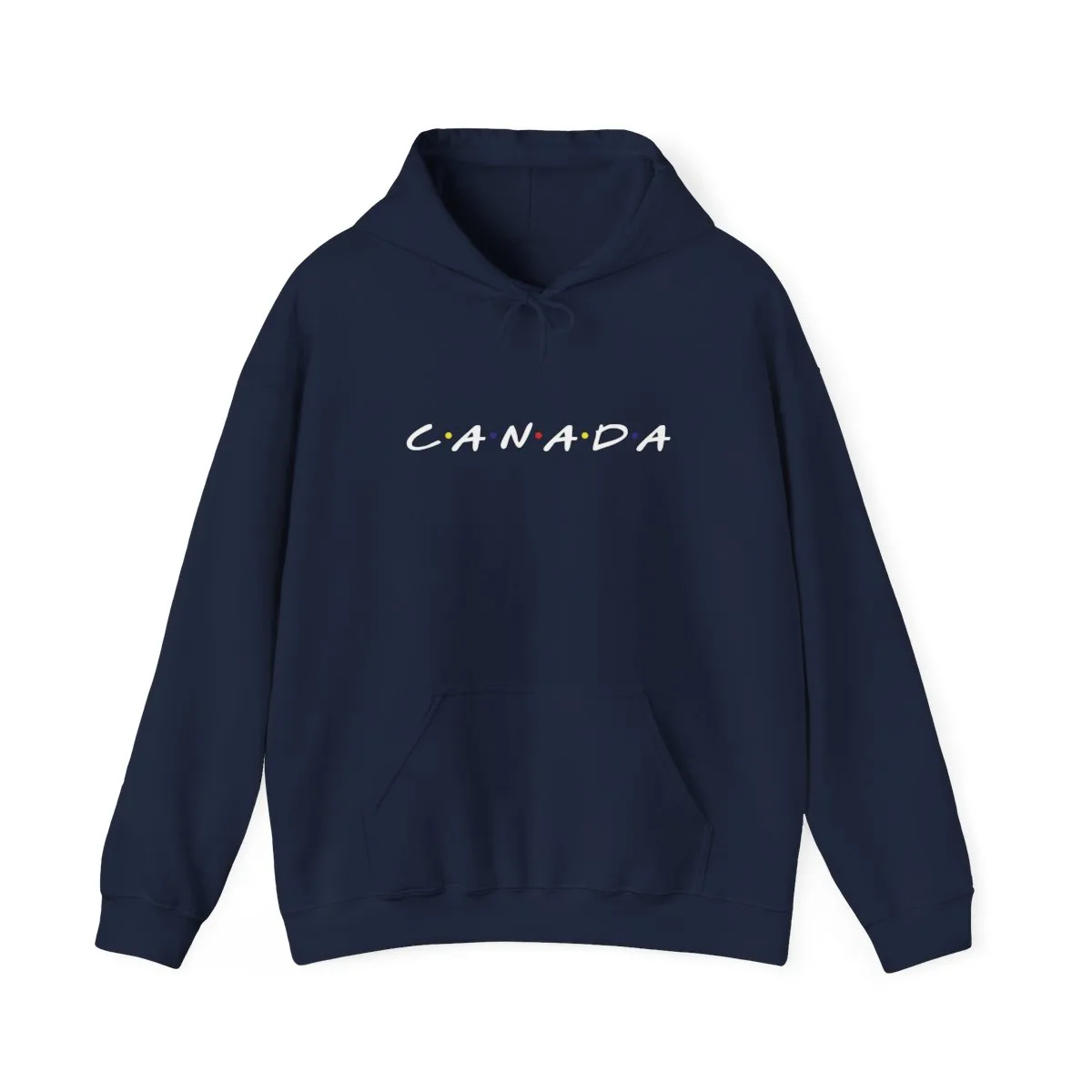 canada stylized as the friends show logo hoodie