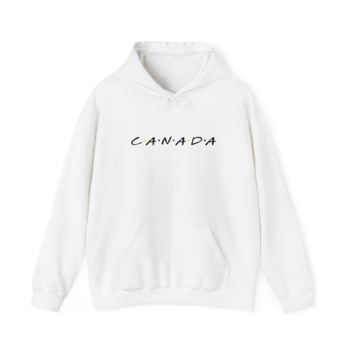 canada stylized as the friends show logo hoodie